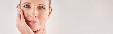 Mature woman with smooth skin